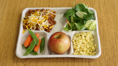 photo of a food tray