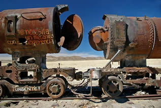 photo of tanker cars on a railroad track in a high desert