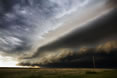 photo of the leading edge of a storm over prairie