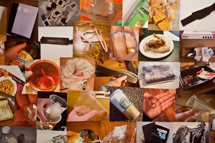photo collage of refuse objects