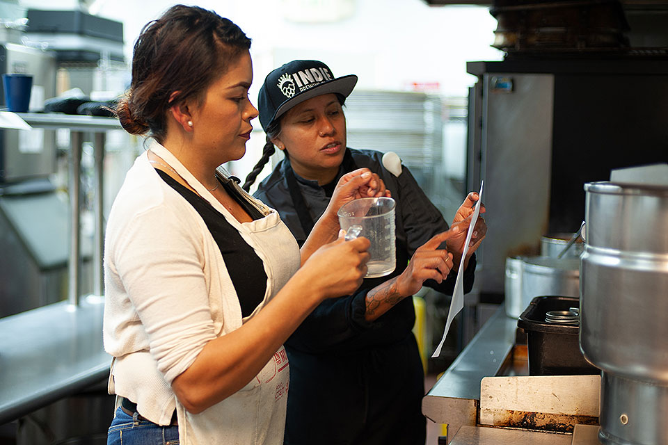 photo of people working in a kitche